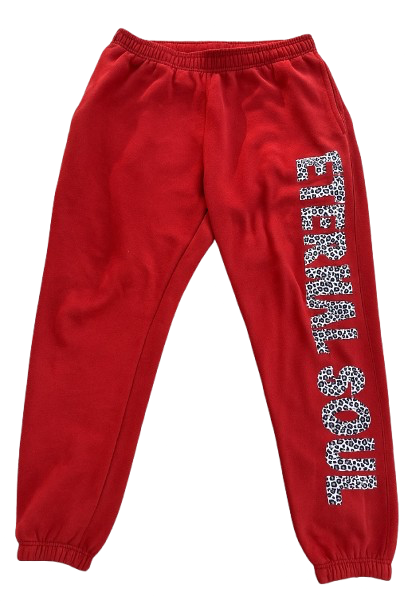 Red Cheetah Print Sweats