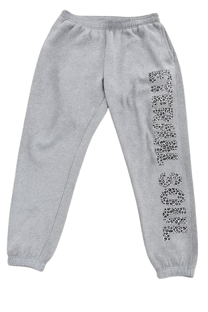 Grey Cheetah Print Sweats